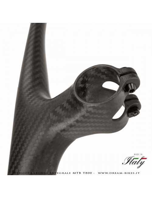 GrigioCarbonio Integrale MTB T800 Manubrio Carbon Ultraleggero da 139 gr.