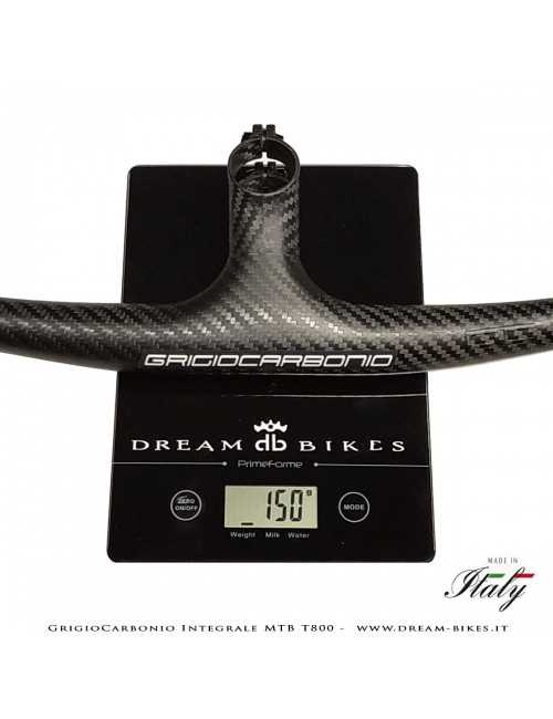 GrigioCarbonio Integrale MTB T800 Manubrio Carbon Ultraleggero da 139 gr.