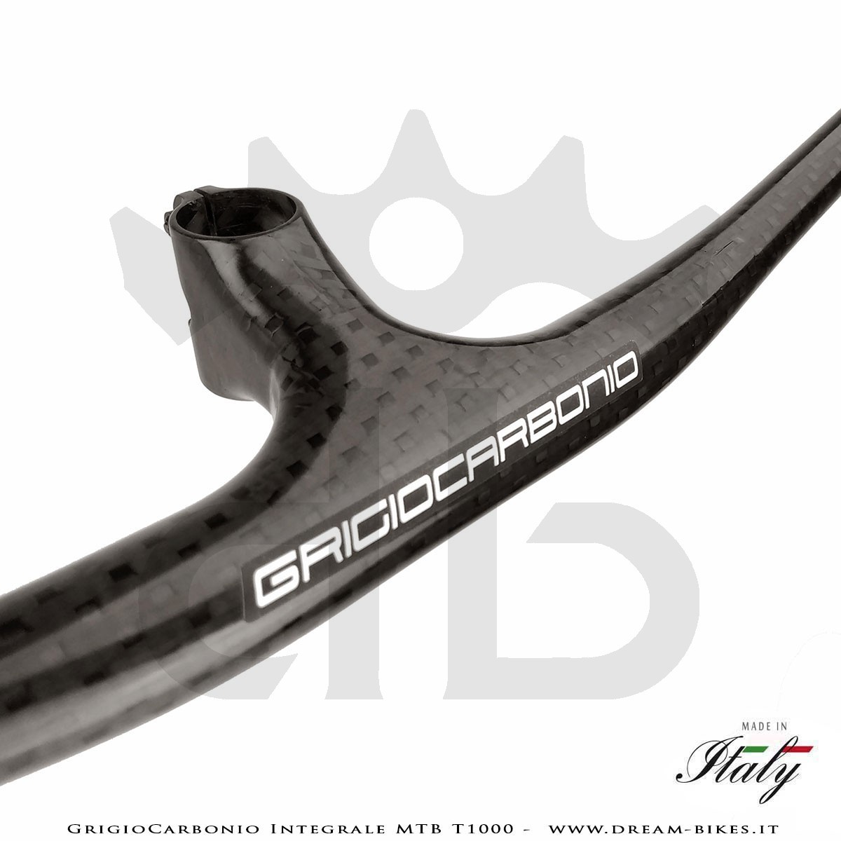 GrigioCarbonio Integrale MTB T1000 Manubrio Carbon Ultraleggero da 119 gr.