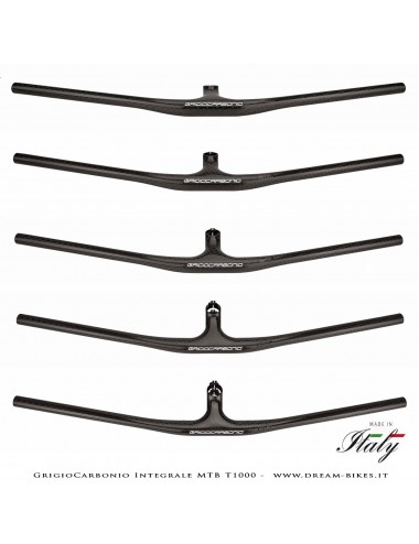 GrigioCarbonio Integrale MTB T1000 Manubrio Carbon Ultraleggero da 119 gr.