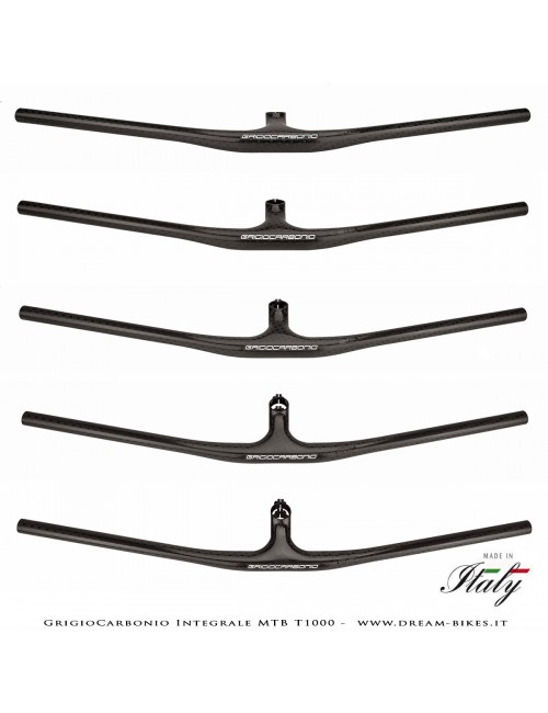 GrigioCarbonio Integrale MTB T1000 Manubrio Carbon Ultraleggero da 119 gr.