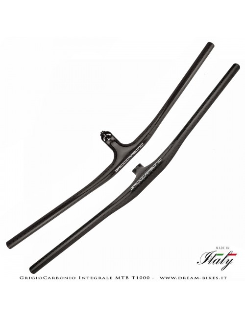 GrigioCarbonio Integrale MTB T1000 Manubrio Carbon Ultraleggero da 119 gr.