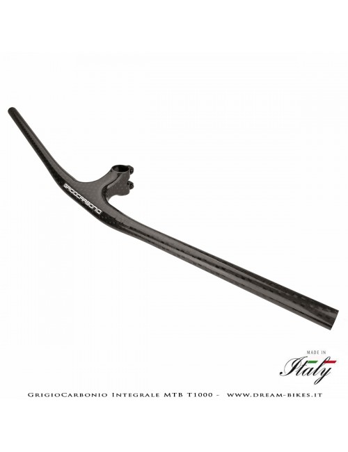 GrigioCarbonio Integrale MTB T1000 Manubrio Carbon Ultraleggero da 119 gr.