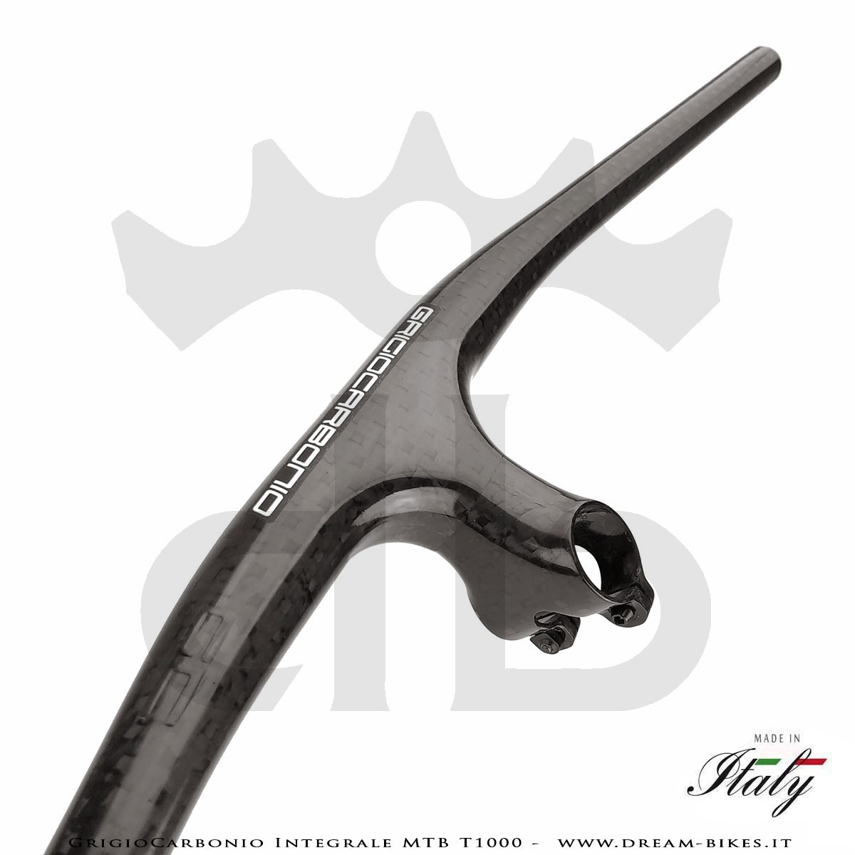 GrigioCarbonio Integrale MTB T1000 Manubrio Carbon Ultraleggero da 119 gr.