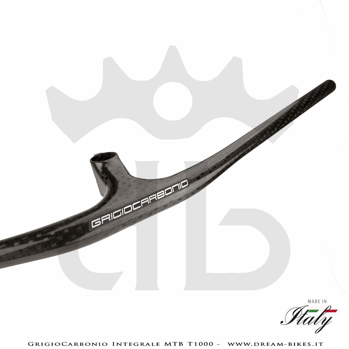 GrigioCarbonio Integrale MTB T1000 Manubrio Carbon Ultraleggero da 119 gr.