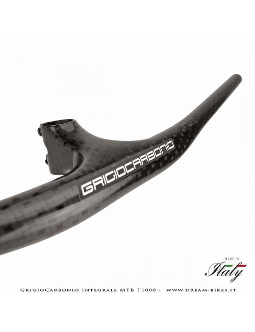 GrigioCarbonio Integrale MTB T1000 Manubrio Carbon Ultraleggero da 119 gr.