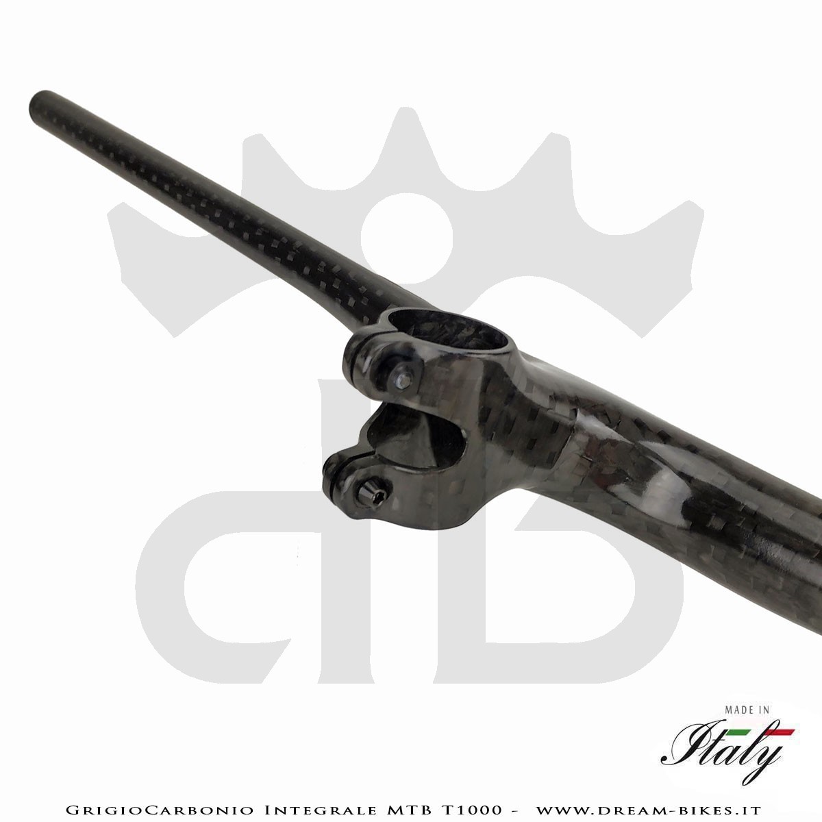 GrigioCarbonio Integrale MTB T1000 Manubrio Carbon Ultraleggero da 119 gr.
