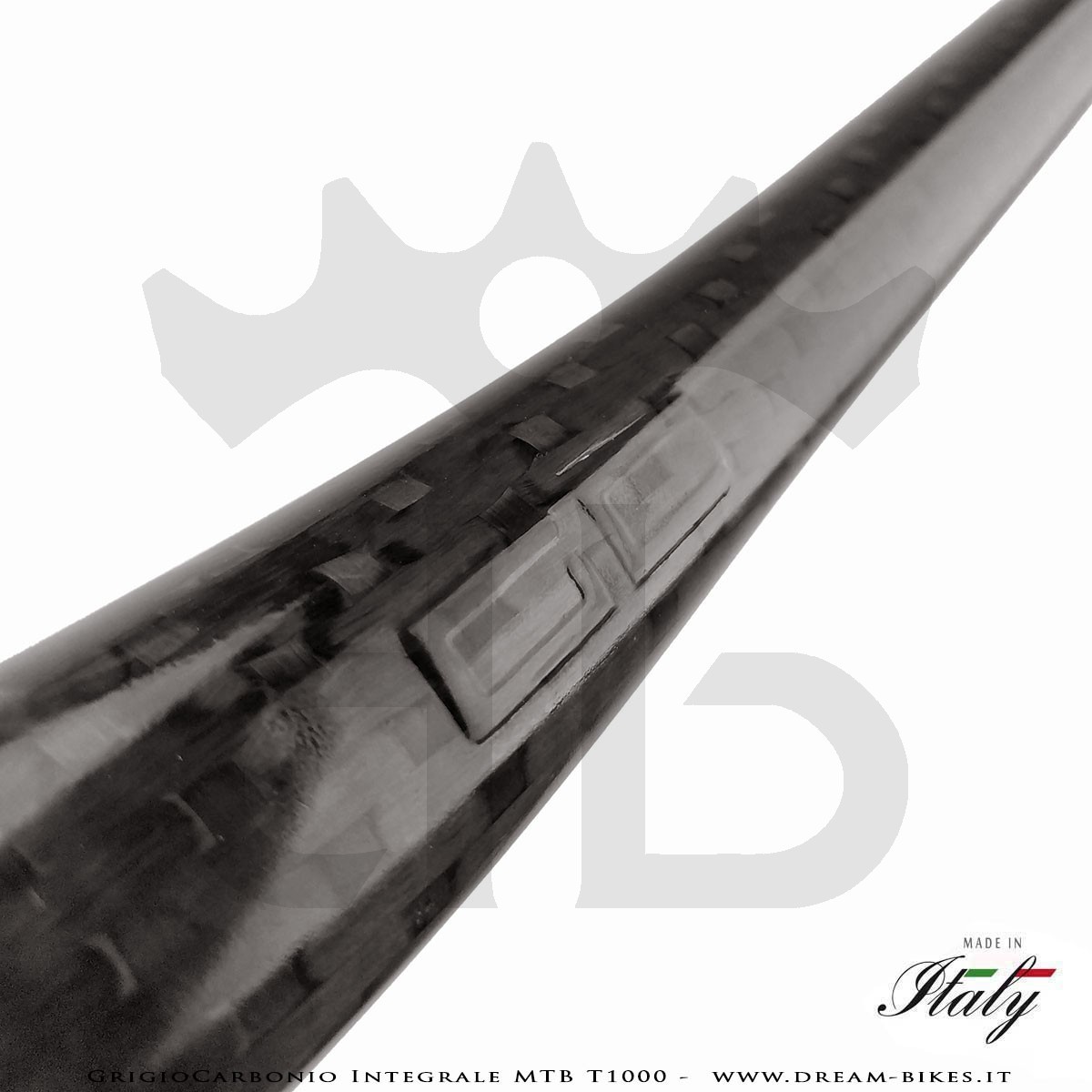 GrigioCarbonio Integrale MTB T1000 Manubrio Carbon Ultraleggero da 119 gr.