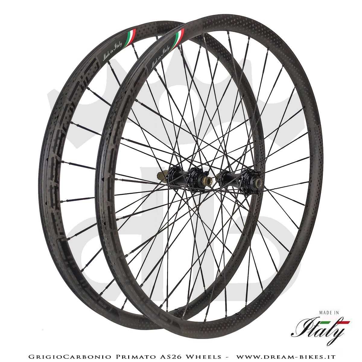 GrigioCarbonio Primato AS26 29" MTB Wheels from 890 gr.