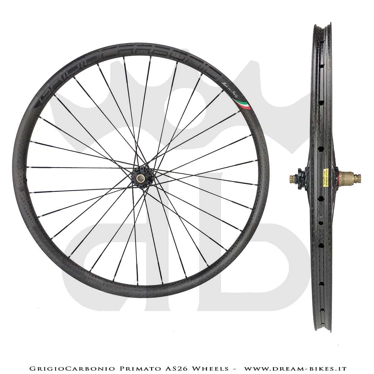 GrigioCarbonio Primato AS26 Ruote MTB 29" da 890 gr.