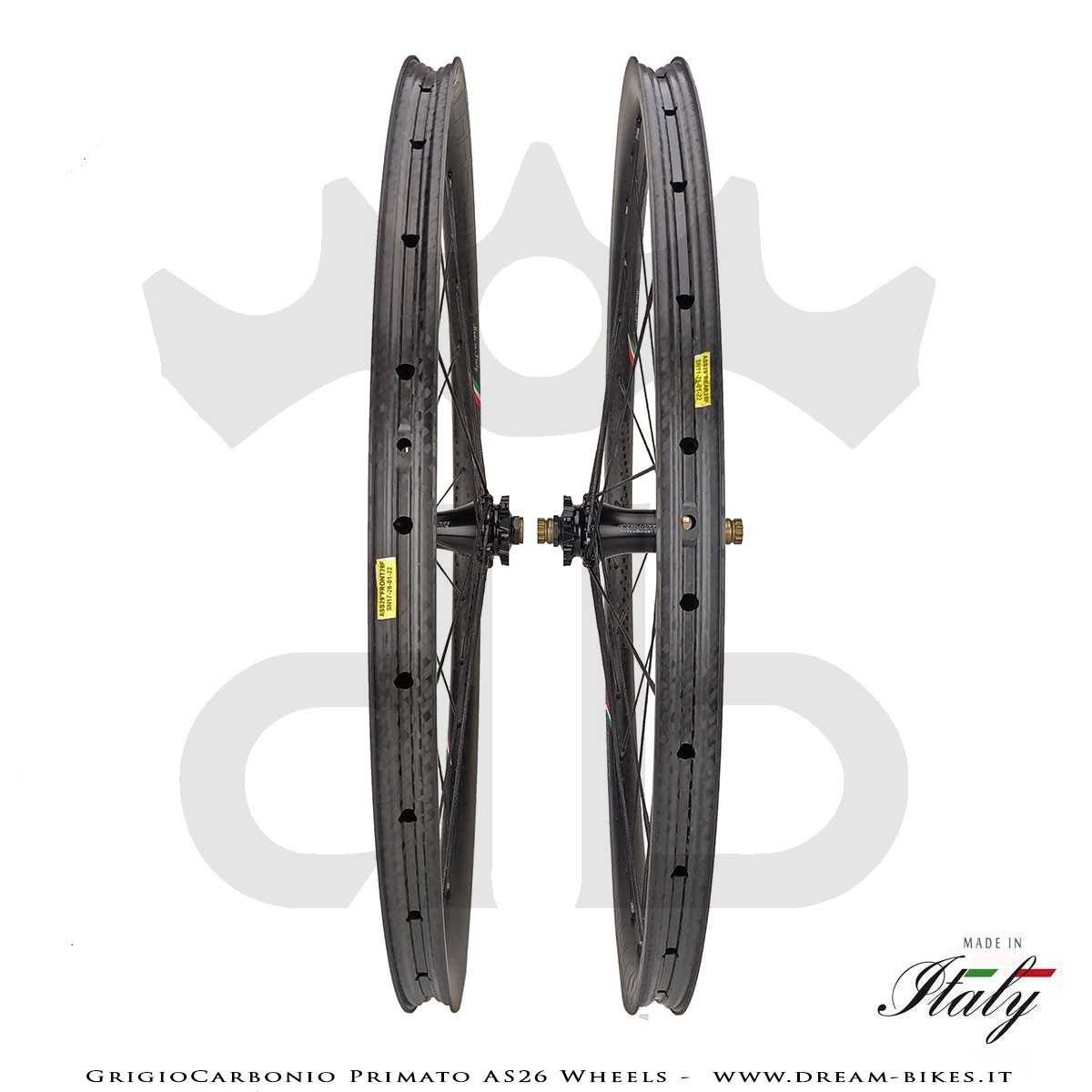 GrigioCarbonio Primato AS26 Ruote MTB 29" da 890 gr.