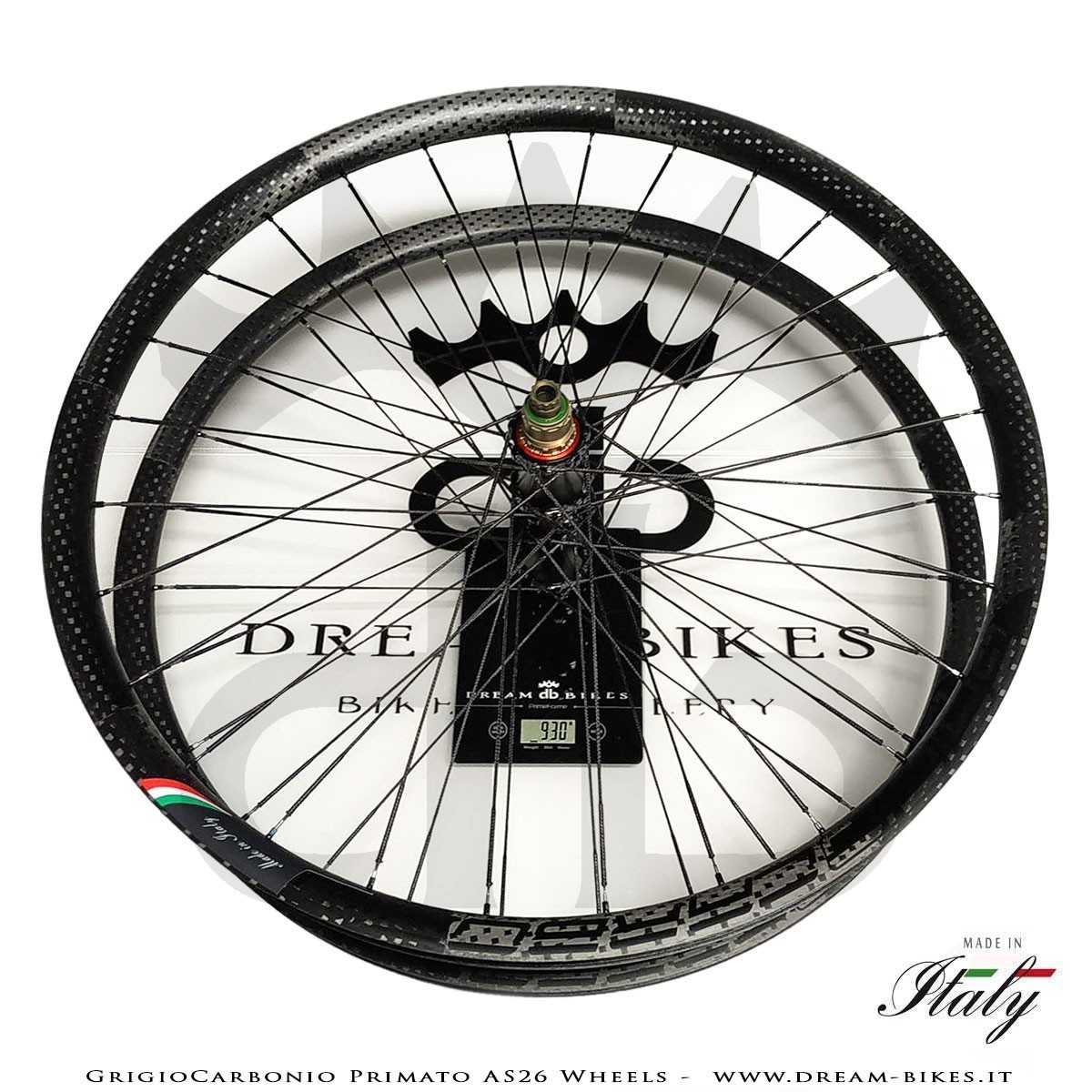GrigioCarbonio Primato AS26 Ruote MTB 29" da 890 gr.