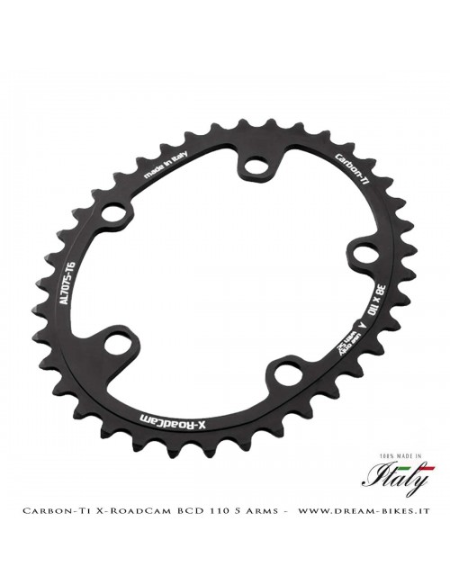 Carbon-Ti X-RoadCam BCD 110 mm (5 Bracci) Corona Asimmetrica
