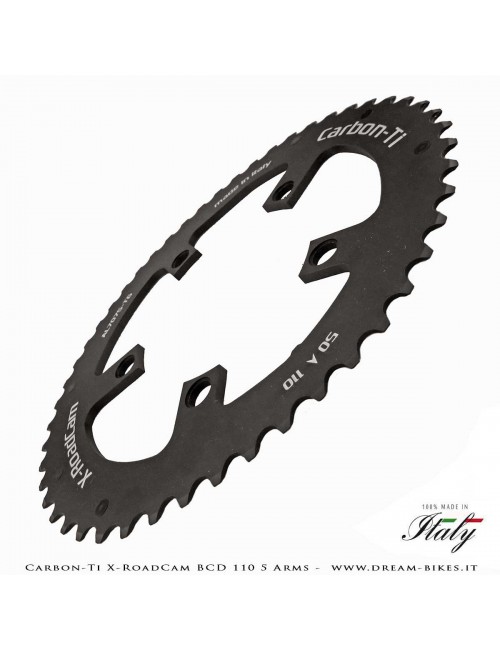 Carbon-Ti X-RoadCam BCD 110 mm (5 Arms) Asymmetrical Chainring