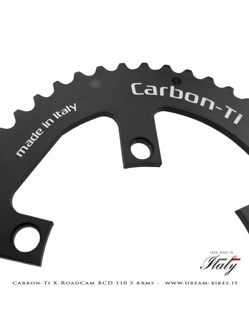 Carbon-Ti X-RoadCam BCD 110 mm (5 Bracci) Corona Asimmetrica