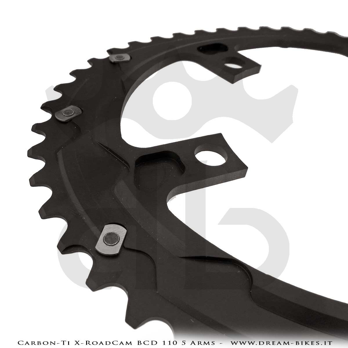 Carbon-Ti X-RoadCam BCD 110 mm (5 Arms) Asymmetrical Chainring
