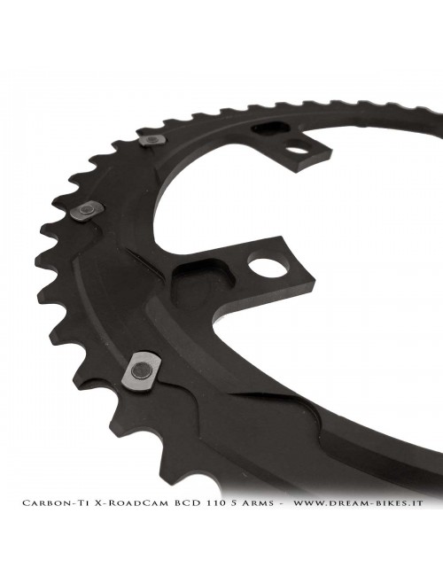 Carbon-Ti X-RoadCam BCD 110 mm (5 Arms) Asymmetrical Chainring