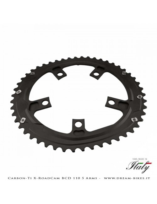 Carbon-Ti X-RoadCam BCD 110 mm (5 Arms) Asymmetrical Chainring