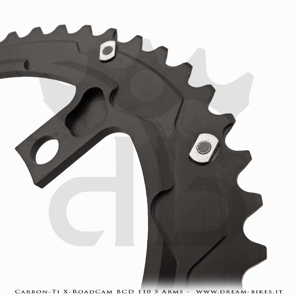 Carbon-Ti X-RoadCam BCD 110 mm (5 Arms) Asymmetrical Chainring