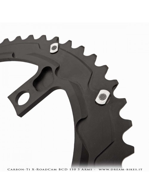 Carbon-Ti X-RoadCam BCD 110 mm (5 Bracci) Corona Asimmetrica