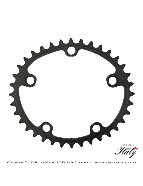 Carbon-Ti X-RoadCam BCD 110 mm (5 Bracci) Corona Asimmetrica
