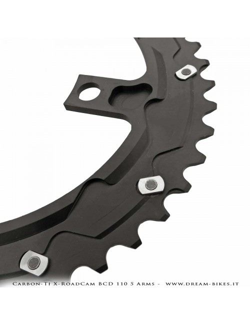 Carbon-Ti X-RoadCam BCD 110 mm (5 Arms) Asymmetrical Chainring