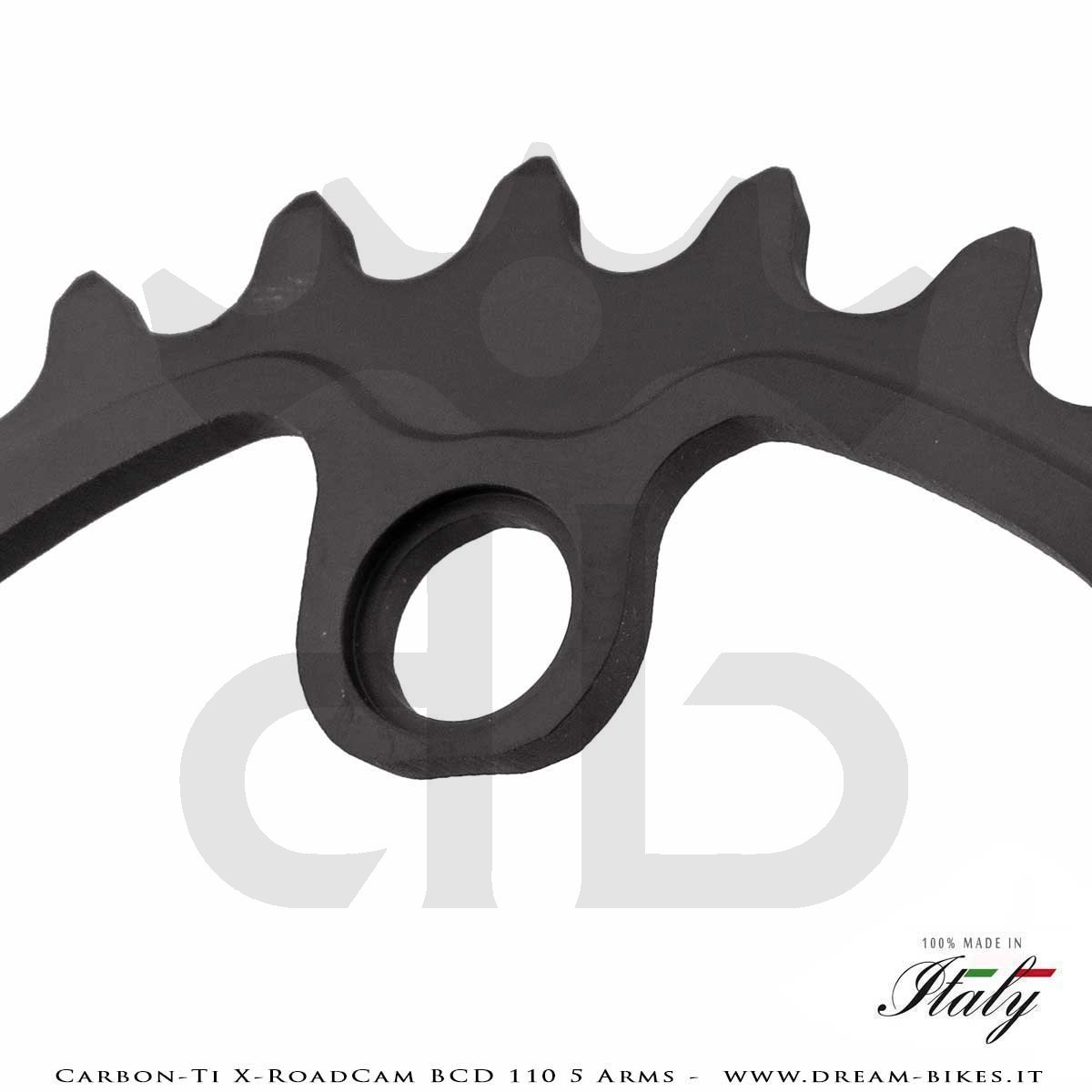 Carbon-Ti X-RoadCam BCD 110 mm (5 Bracci) Corona Asimmetrica
