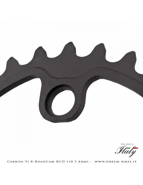 Carbon-Ti X-RoadCam BCD 110 mm (5 Bracci) Corona Asimmetrica