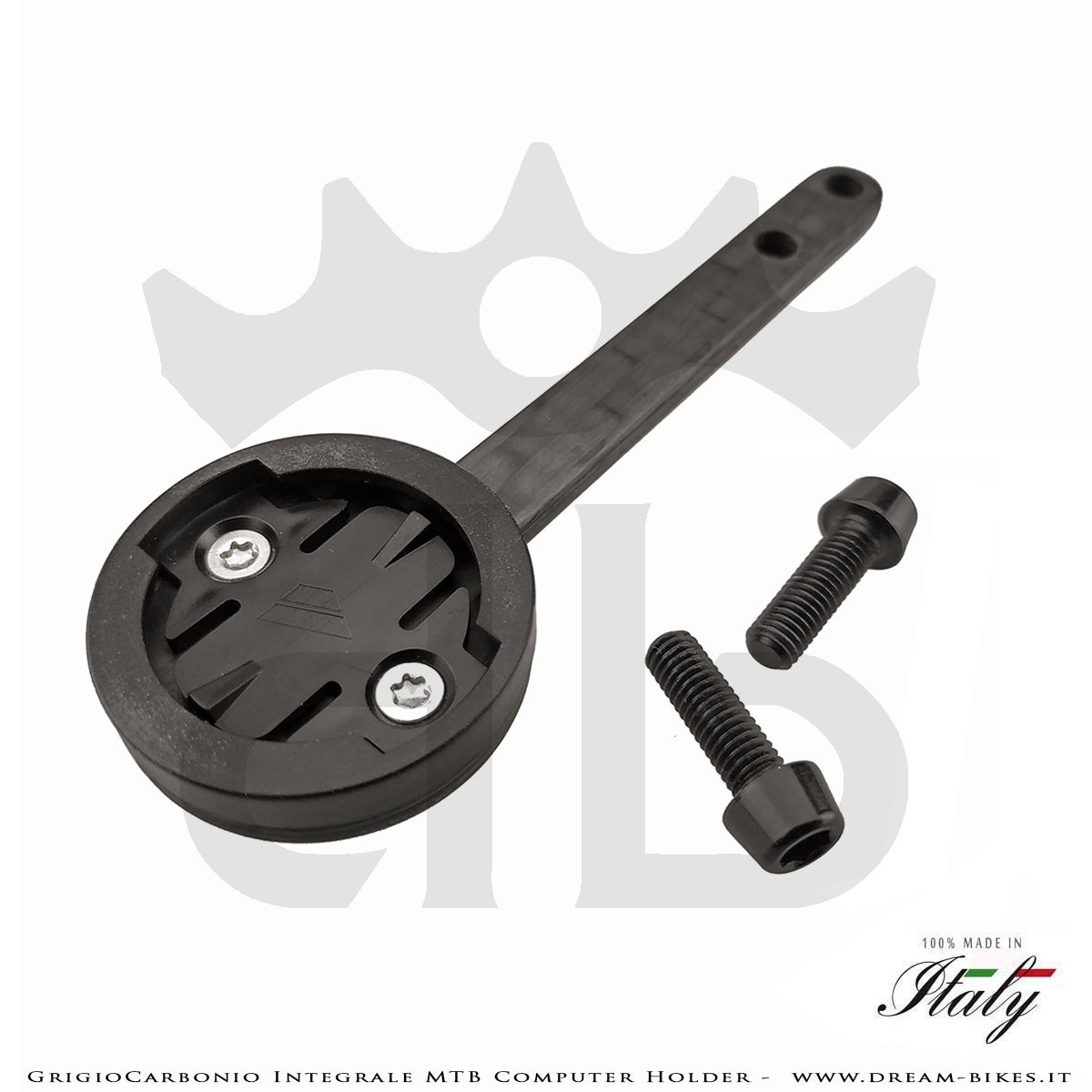 GrigioCarbonio Supporto Computer Per Manubrio Integrale MTB