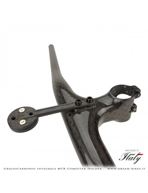 GrigioCarbonio Supporto Computer Per Manubrio Integrale MTB