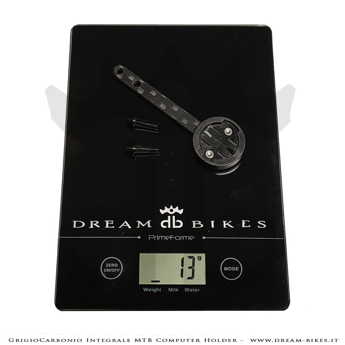 GrigioCarbonio Supporto Computer Per Manubrio Integrale MTB