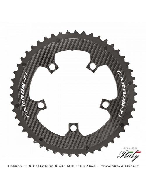 Carbon-Ti X-CarboRing X-AXS BCD 110 mm (5 Arms) Ultralight Aluminum/Carbon Chainring