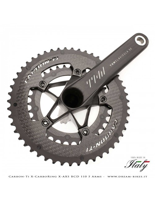 Carbon-Ti X-CarboRing X-AXS BCD 110 mm (5 Arms) Ultralight Aluminum/Carbon Chainring