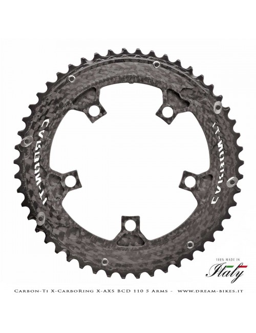 Carbon-Ti X-CarboRing X-AXS BCD 110 mm (5 Bracci) Corona Ultraleggera In Alluminio/Carbonio