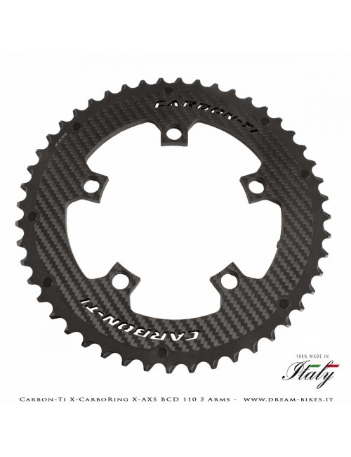 Carbon-Ti X-CarboRing X-AXS BCD 110 mm (5 Bracci) Corona Ultraleggera In Alluminio/Carbonio