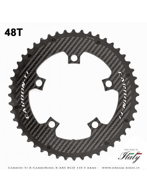 Carbon-Ti X-CarboRing X-AXS BCD 110 mm (5 Arms) Ultralight Aluminum/Carbon Chainring