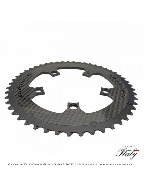 Carbon-Ti X-CarboRing X-AXS BCD 110 mm (5 Arms) Ultralight Aluminum/Carbon Chainring