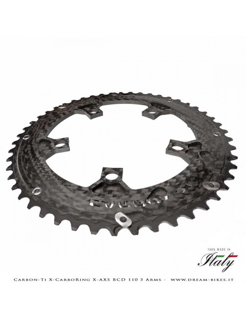 Carbon-Ti X-CarboRing X-AXS BCD 110 mm (5 Arms) Ultralight Aluminum/Carbon Chainring