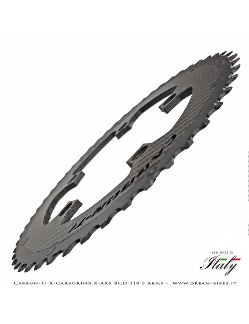 Carbon-Ti X-CarboRing X-AXS BCD 110 mm (5 Arms) Ultralight Aluminum/Carbon Chainring