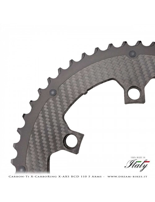 Carbon-Ti X-CarboRing X-AXS BCD 110 mm (5 Bracci) Corona Ultraleggera In Alluminio/Carbonio