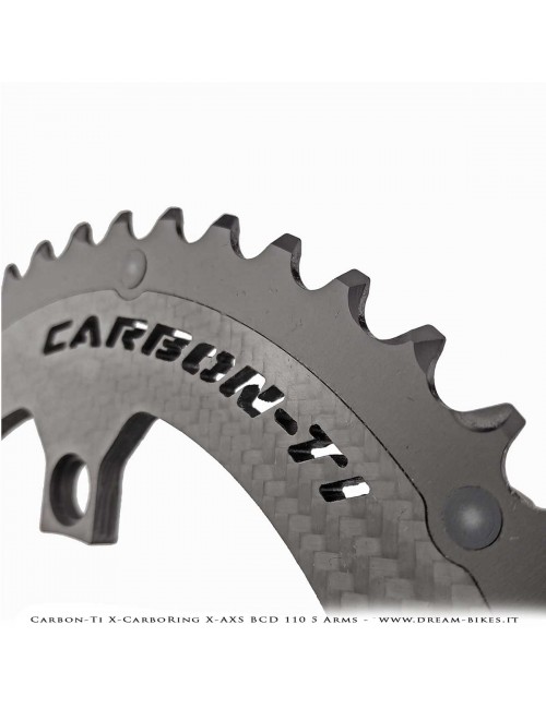 Carbon-Ti X-CarboRing X-AXS BCD 110 mm (5 Bracci) Corona Ultraleggera In Alluminio/Carbonio