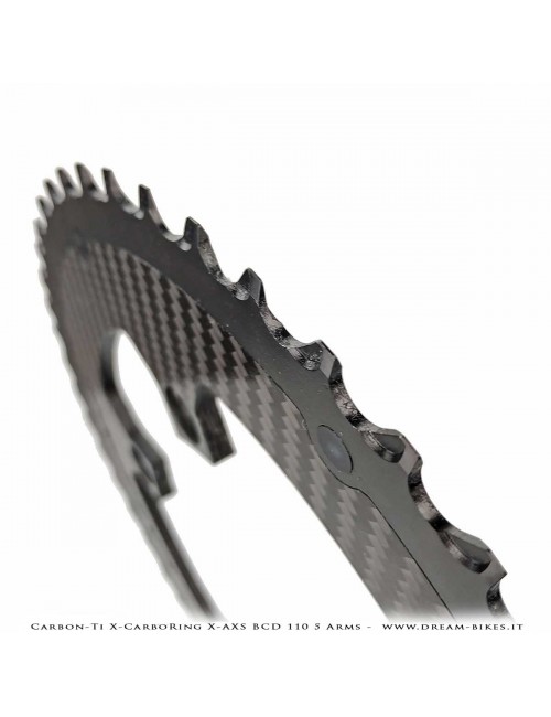 Carbon-Ti X-CarboRing X-AXS BCD 110 mm (5 Bracci) Corona Ultraleggera In Alluminio/Carbonio