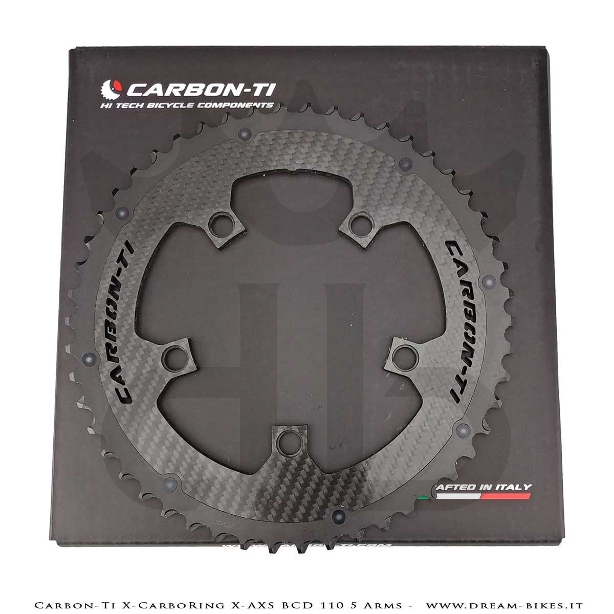 Carbon-Ti X-CarboRing X-AXS BCD 110 mm (5 Bracci) Corona Ultraleggera In Alluminio/Carbonio