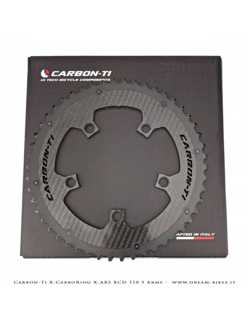 Carbon-Ti X-CarboRing X-AXS BCD 110 mm (5 Arms) Ultralight Aluminum/Carbon Chainring