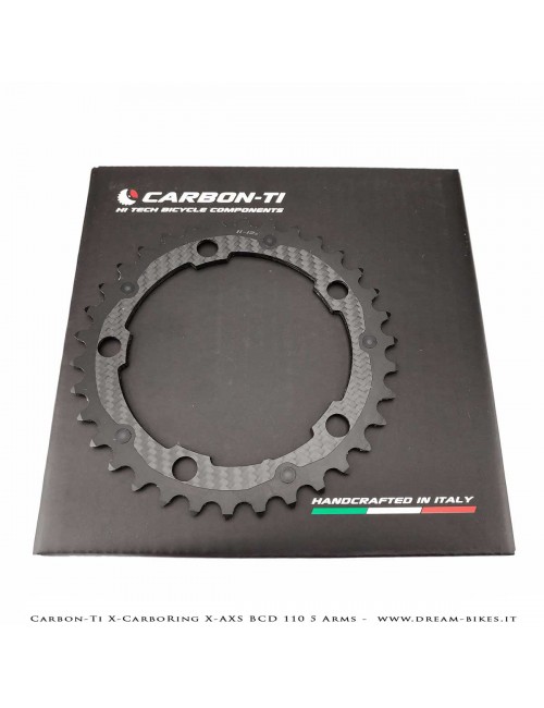 Carbon-Ti X-CarboRing X-AXS BCD 110 mm (5 Bracci) Corona Ultraleggera In Alluminio/Carbonio
