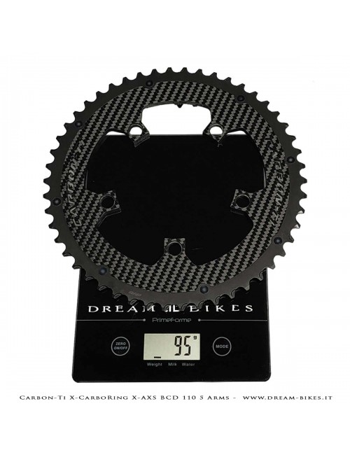 Carbon-Ti X-CarboRing X-AXS BCD 110 mm (5 Bracci) Corona Ultraleggera In Alluminio/Carbonio