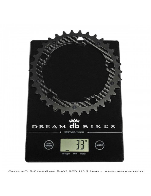 Carbon-Ti X-CarboRing X-AXS BCD 110 mm (5 Bracci) Corona Ultraleggera In Alluminio/Carbonio