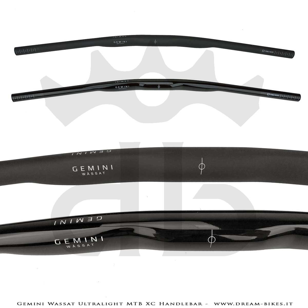 Gemini Wassat Ultralight MTB XC Carbon Handlebar 99 gr.