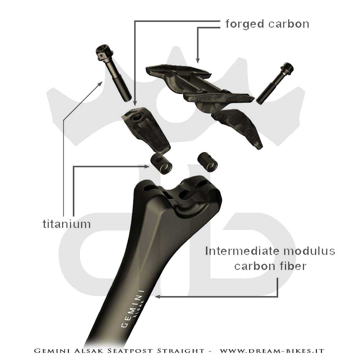 Gemini Alsak Ultralight Seatpost From 69 gr.