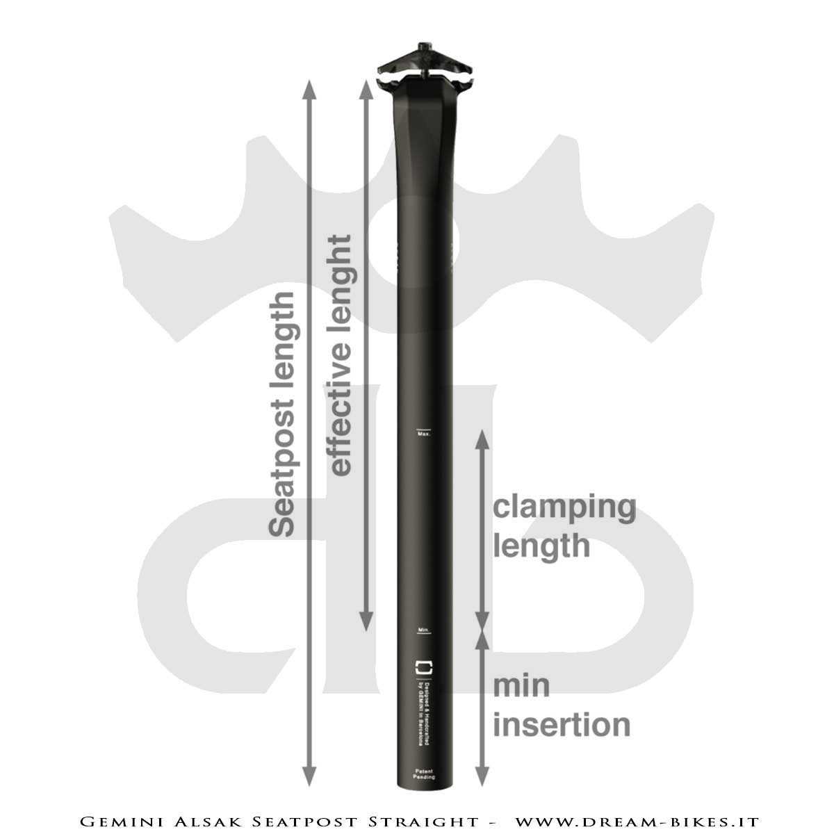 Gemini Alsak Ultralight Seatpost From 69 gr.